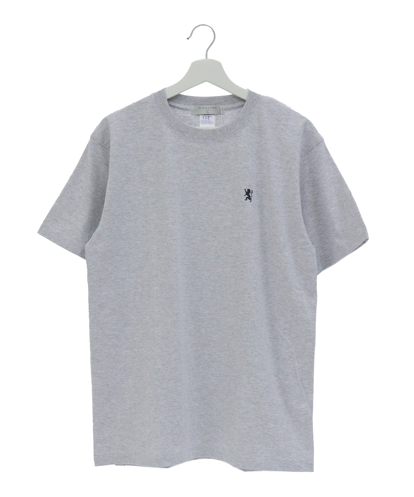 6.2oz スモールライオン刺繍Tシャツ