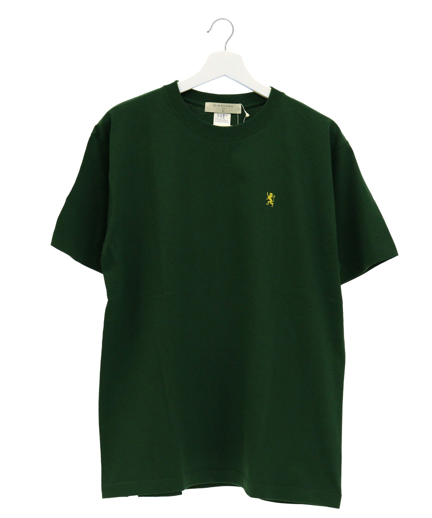 6.2oz スモールライオン刺繍Tシャツ