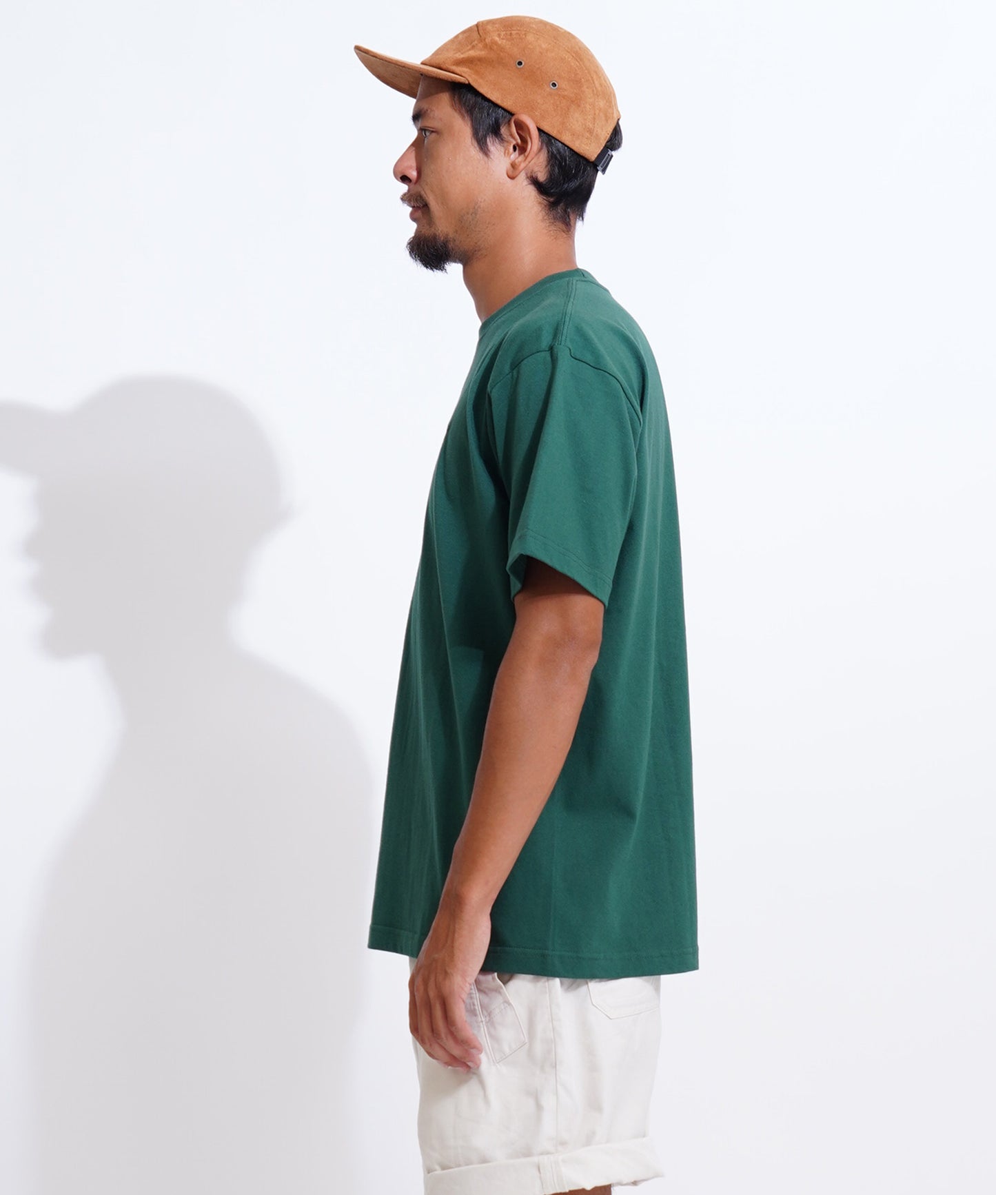 6.2oz スモールライオン刺繍Tシャツ