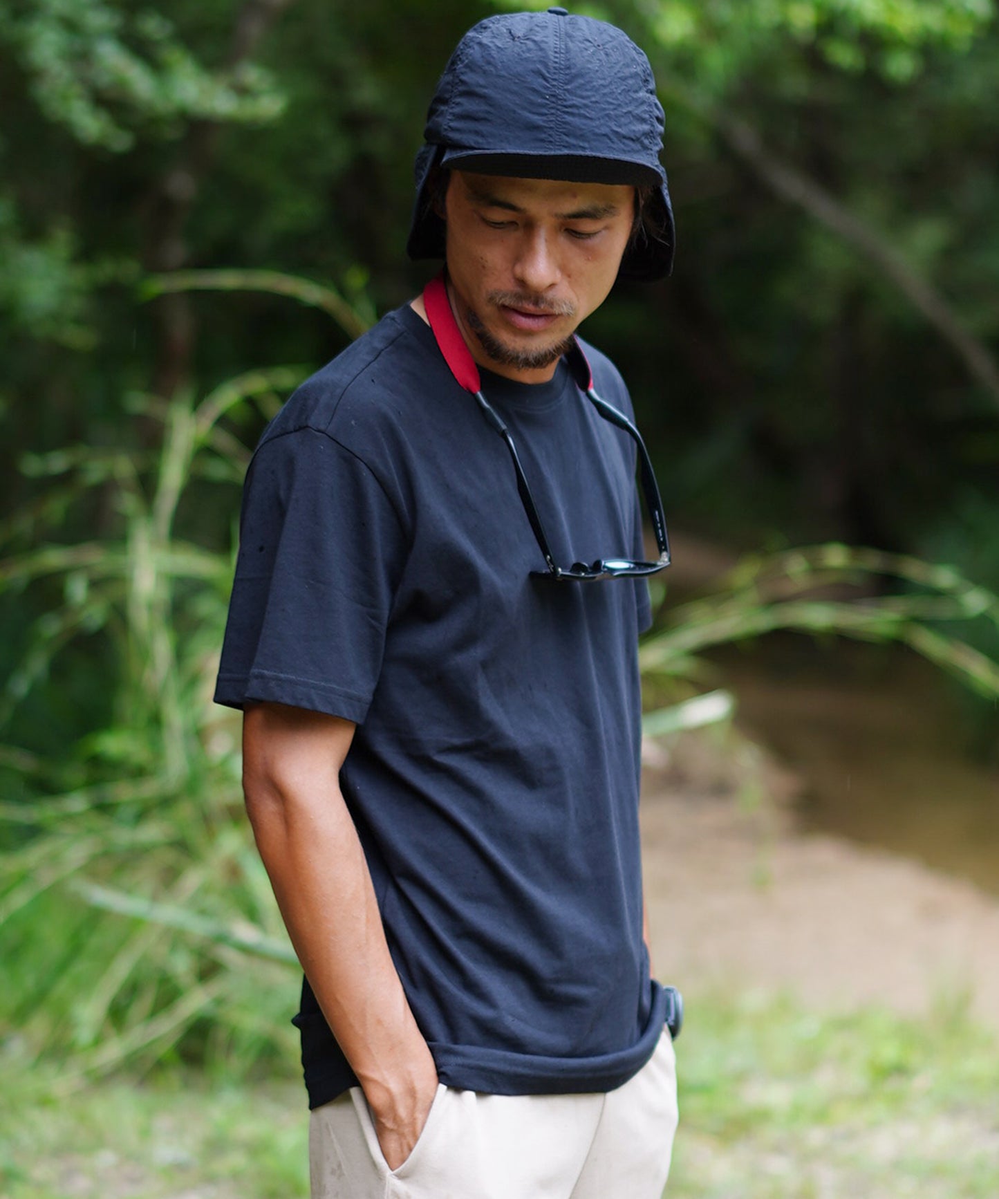 ベーシックコットンクルーネック半袖Tシャツ