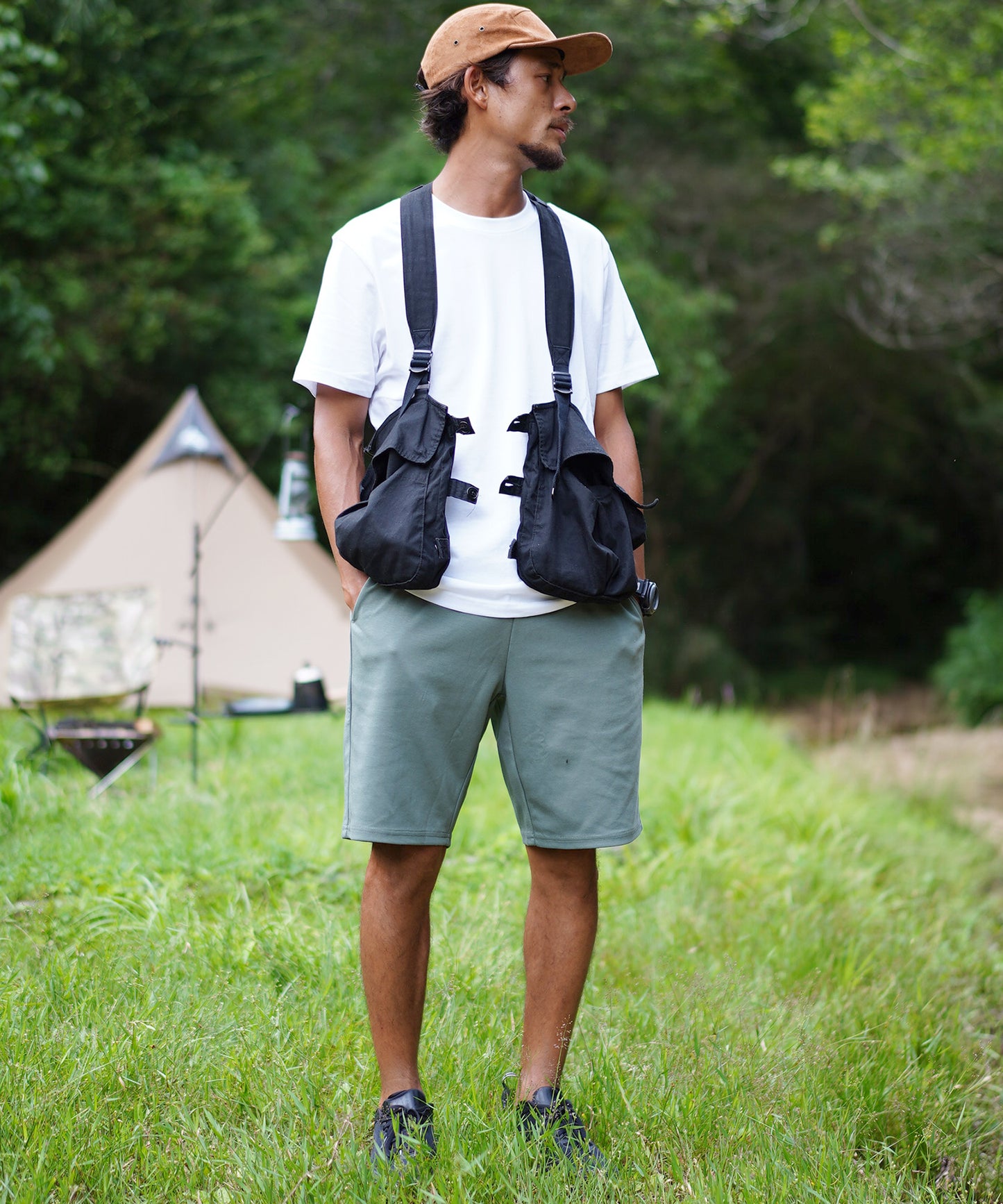 ベーシックコットンクルーネック半袖Tシャツ
