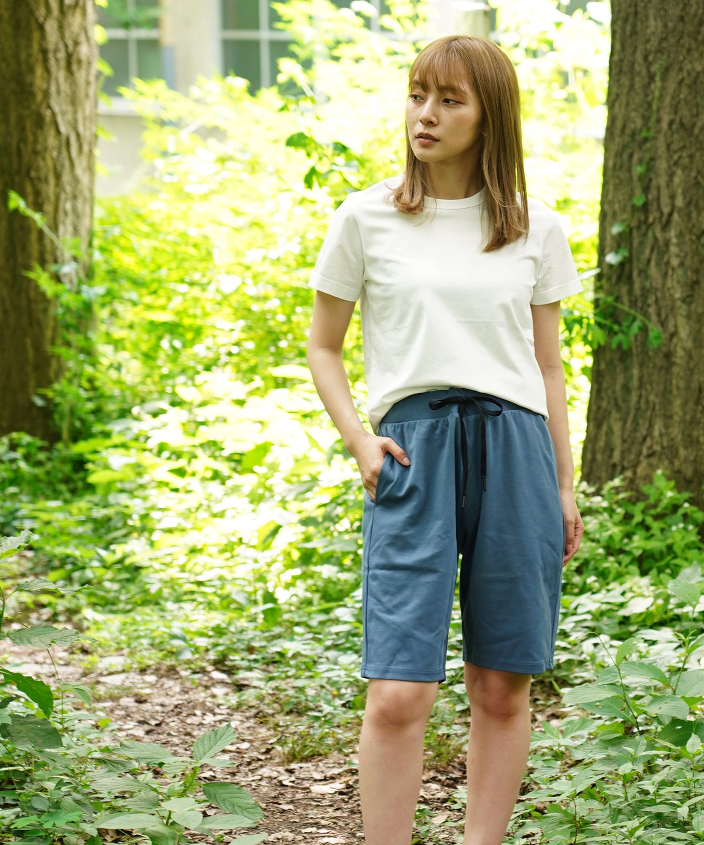 ダブルニットショートパンツ(接触冷感、抗菌加工)