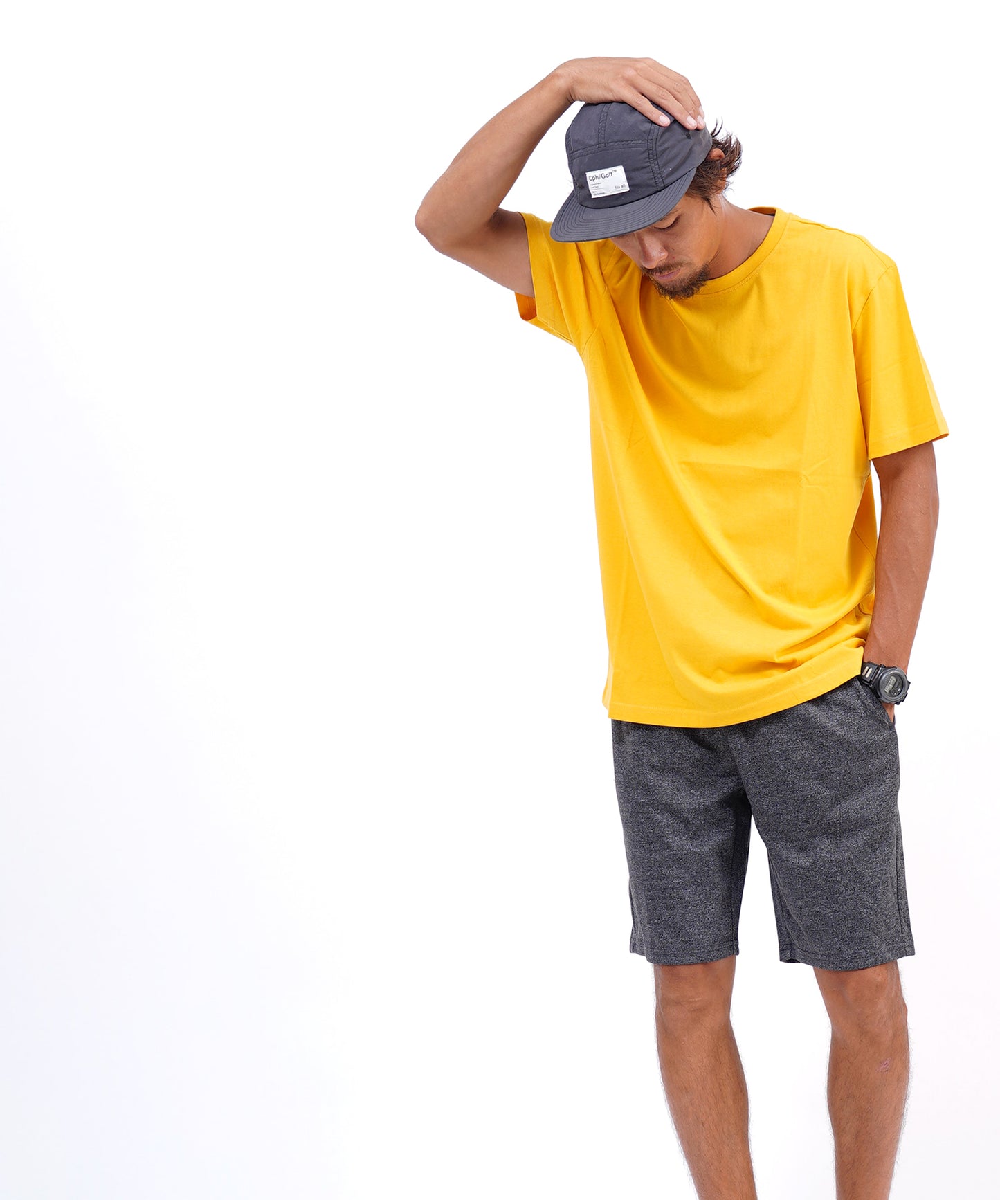 ベーシックコットンクルーネック半袖Tシャツ