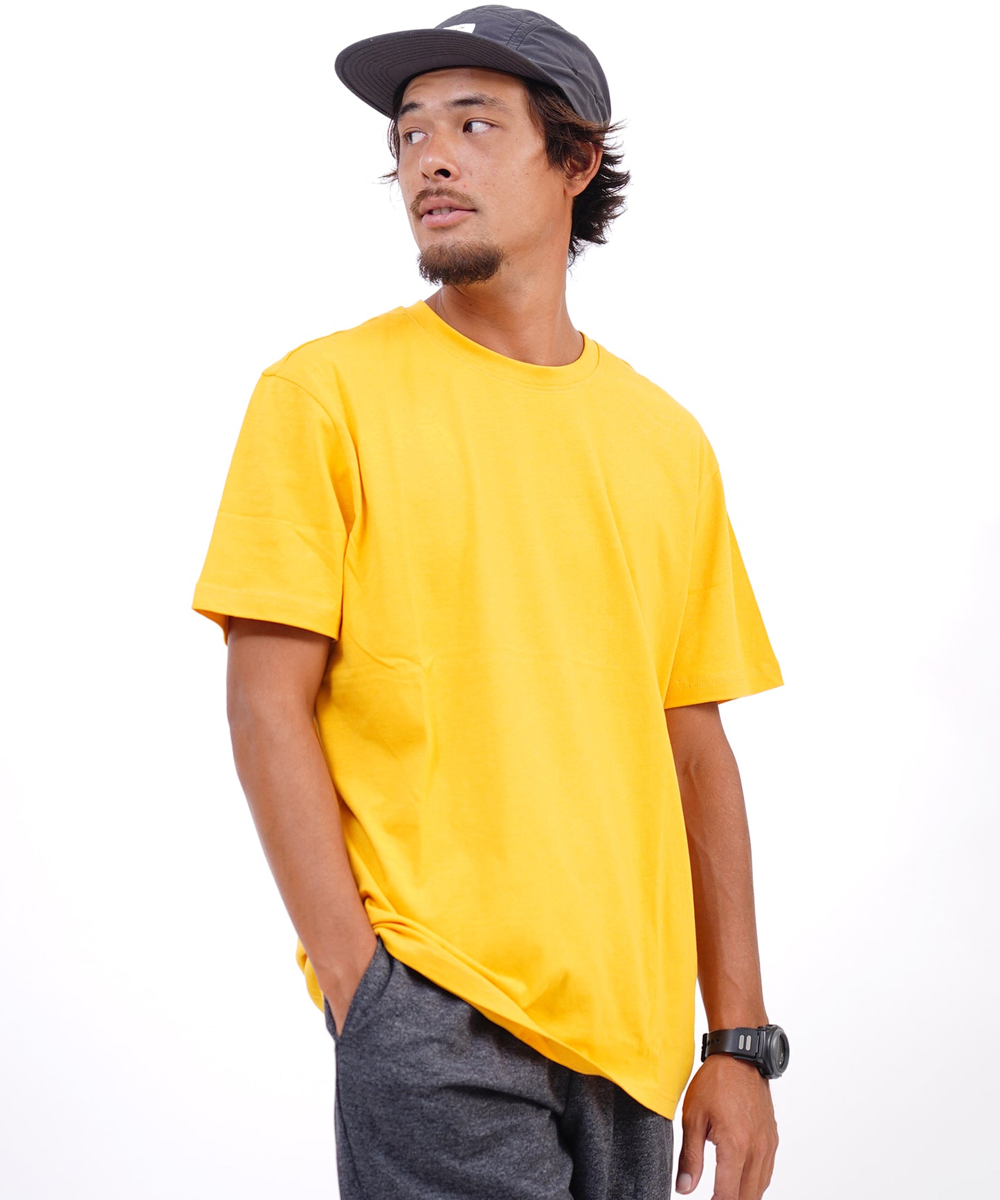 ベーシックコットンクルーネック半袖Tシャツ