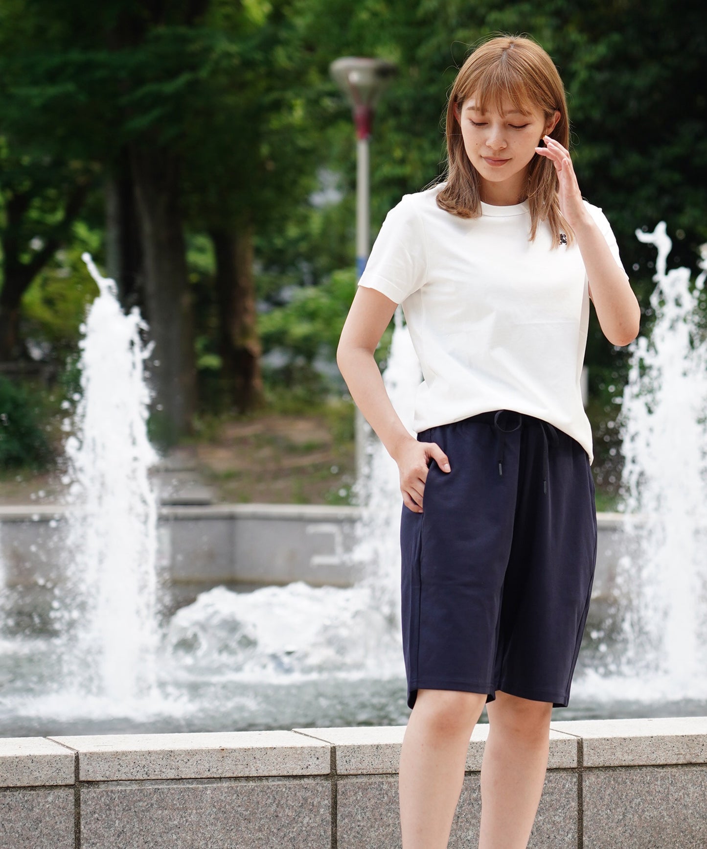 ダブルニットショートパンツ(接触冷感、抗菌加工)