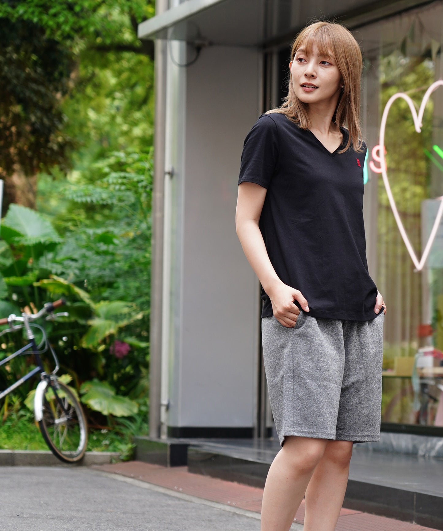 ダブルニットショートパンツ(接触冷感、抗菌加工)