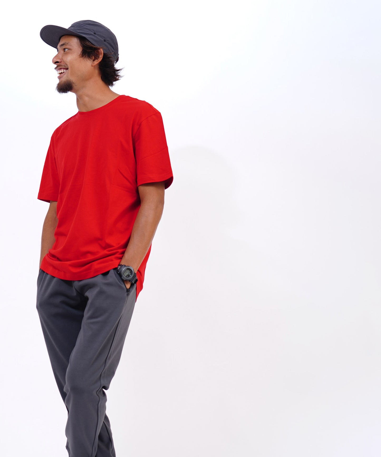 ベーシックコットンクルーネック半袖Tシャツ
