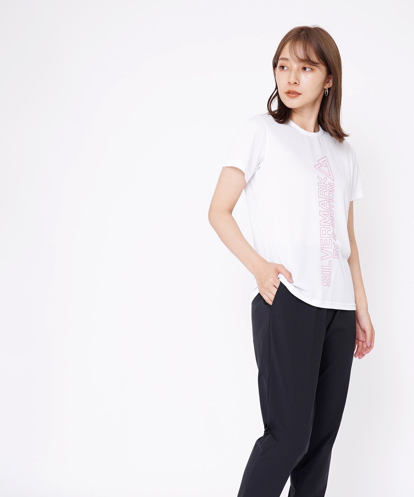 クルーネックドライタッチメッシュ半袖Tシャツ