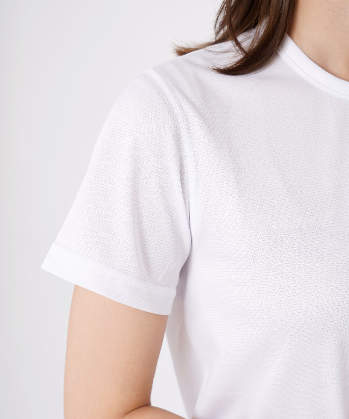 クルーネックドライタッチメッシュ半袖Tシャツ