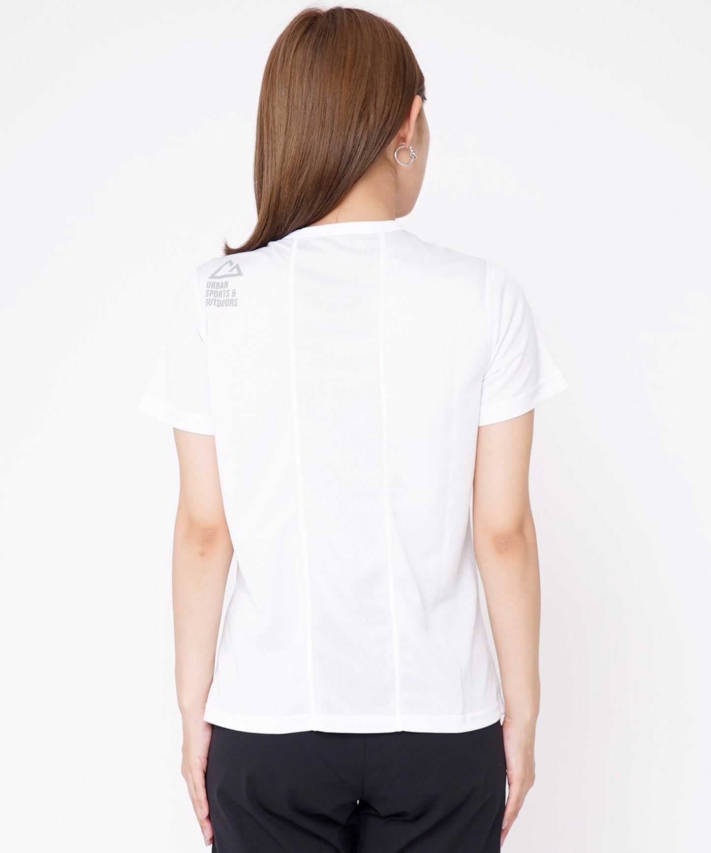クルーネックドライタッチメッシュ半袖Tシャツ