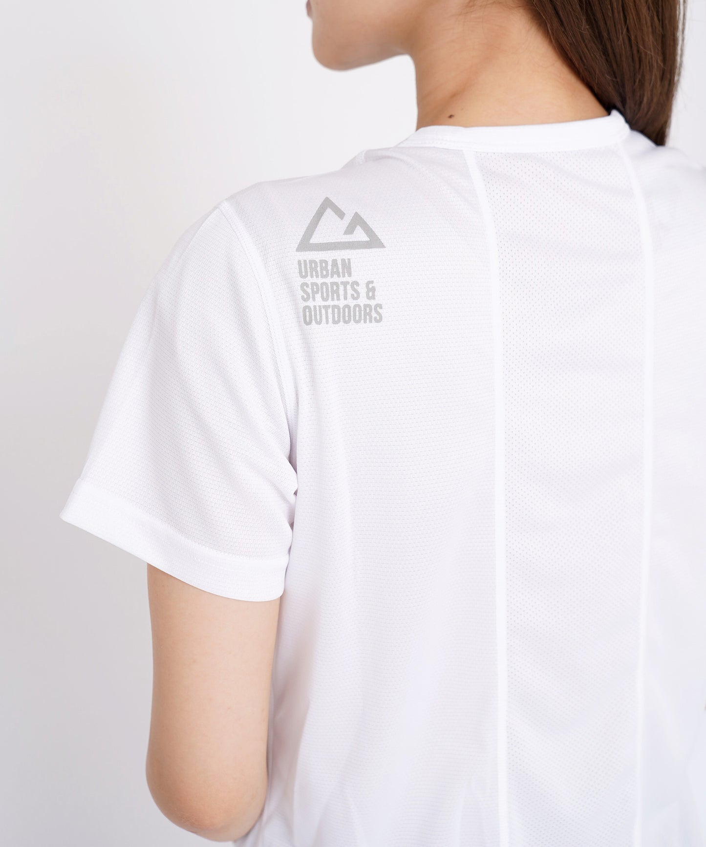 クルーネックドライタッチメッシュ半袖Tシャツ