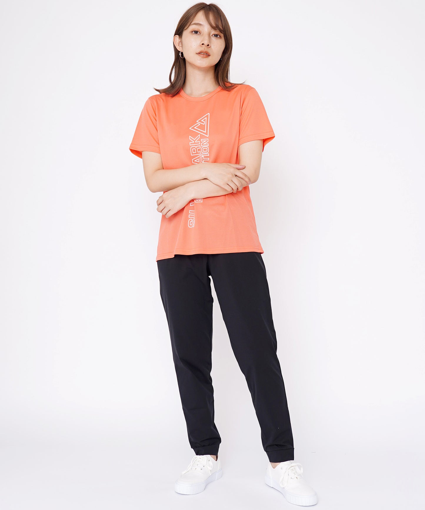 クルーネックドライタッチメッシュ半袖Tシャツ
