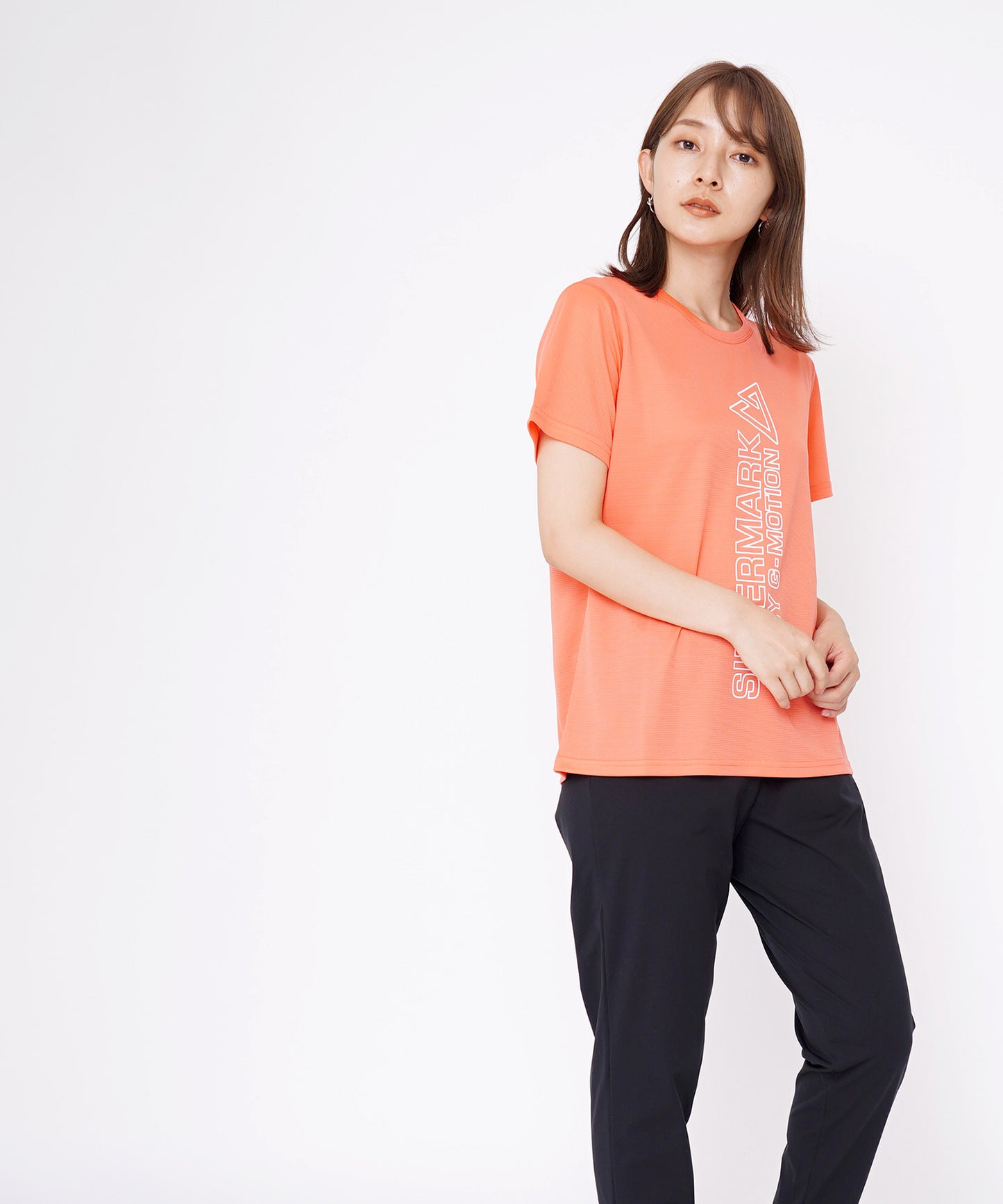 クルーネックドライタッチメッシュ半袖Tシャツ