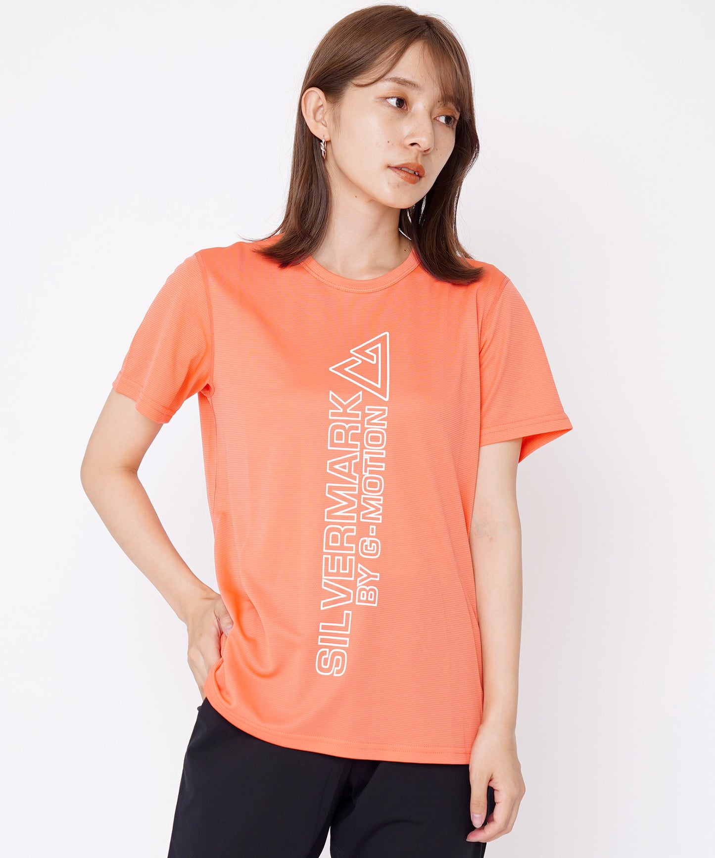 クルーネックドライタッチメッシュ半袖Tシャツ