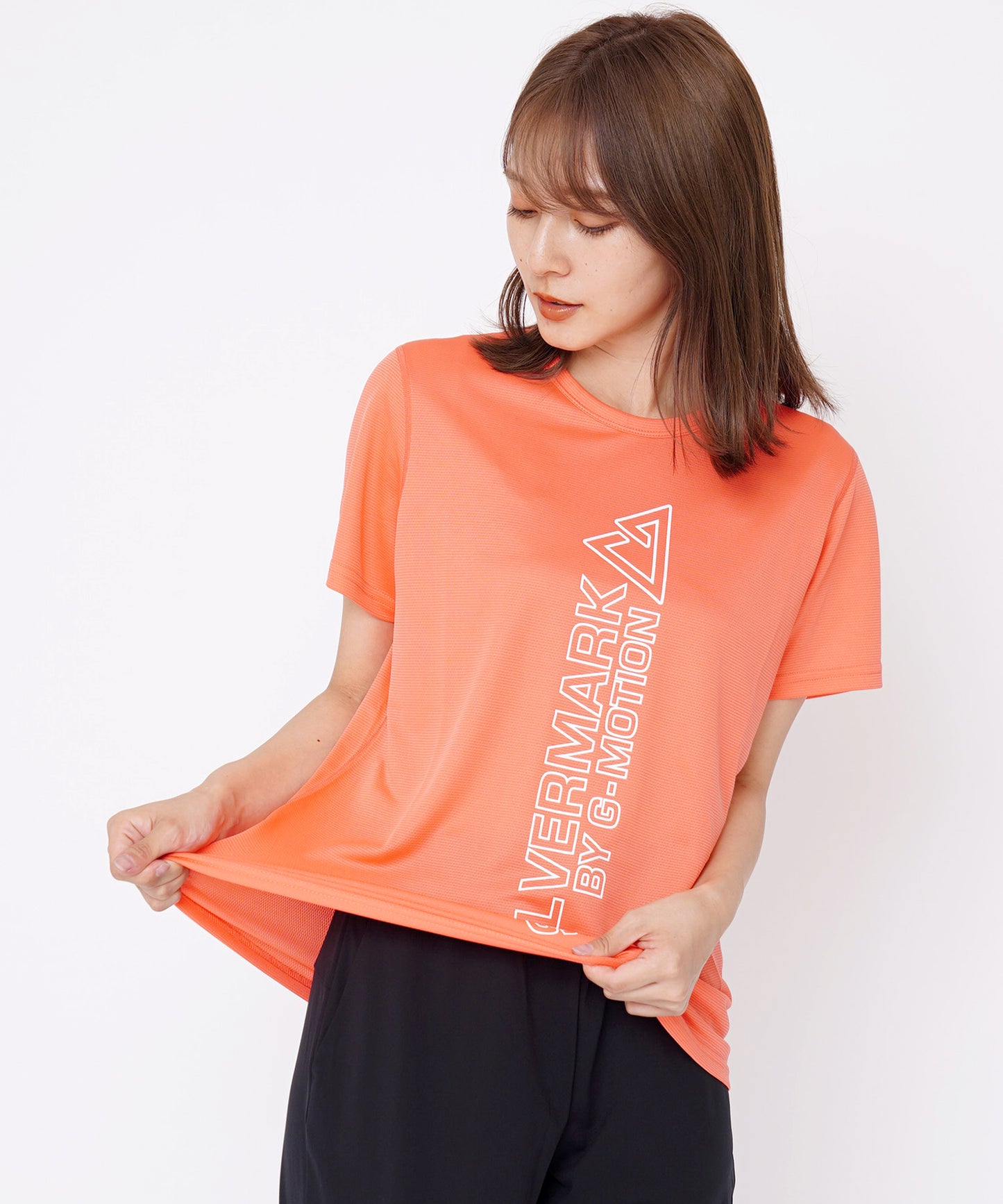 クルーネックドライタッチメッシュ半袖Tシャツ