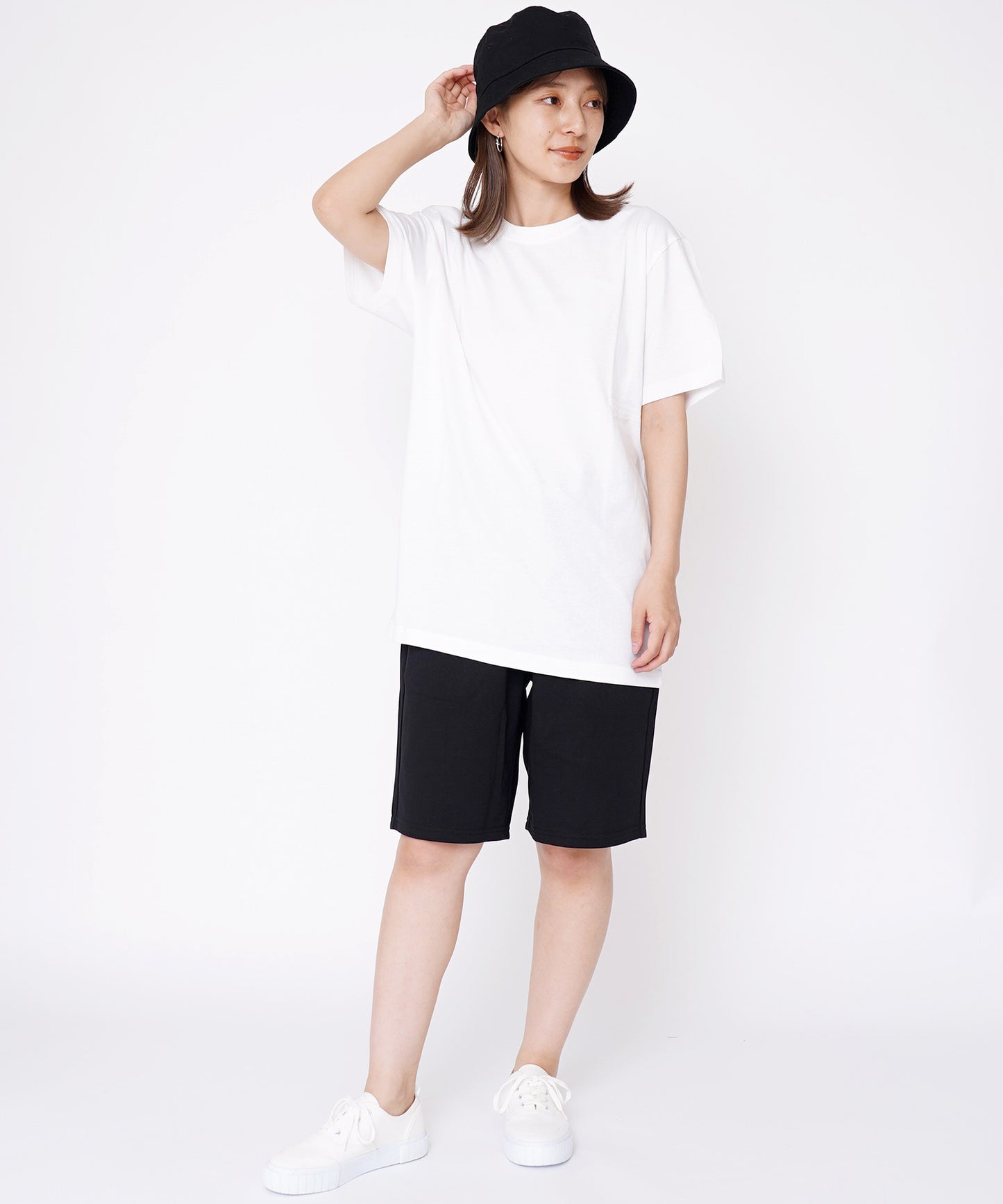 ベーシックコットンクルーネック半袖Tシャツ