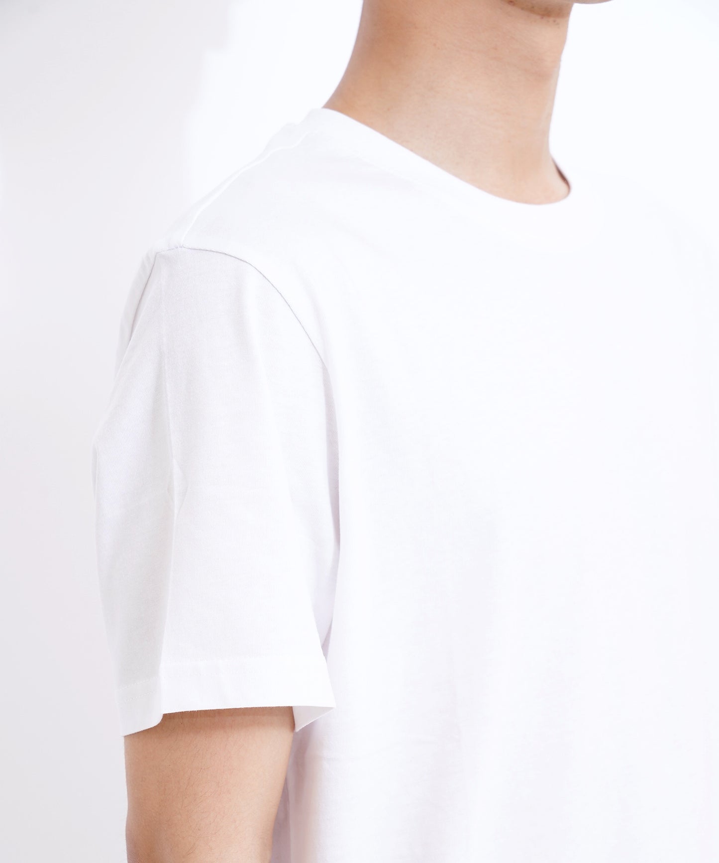 ベーシックコットンクルーネック半袖Tシャツ