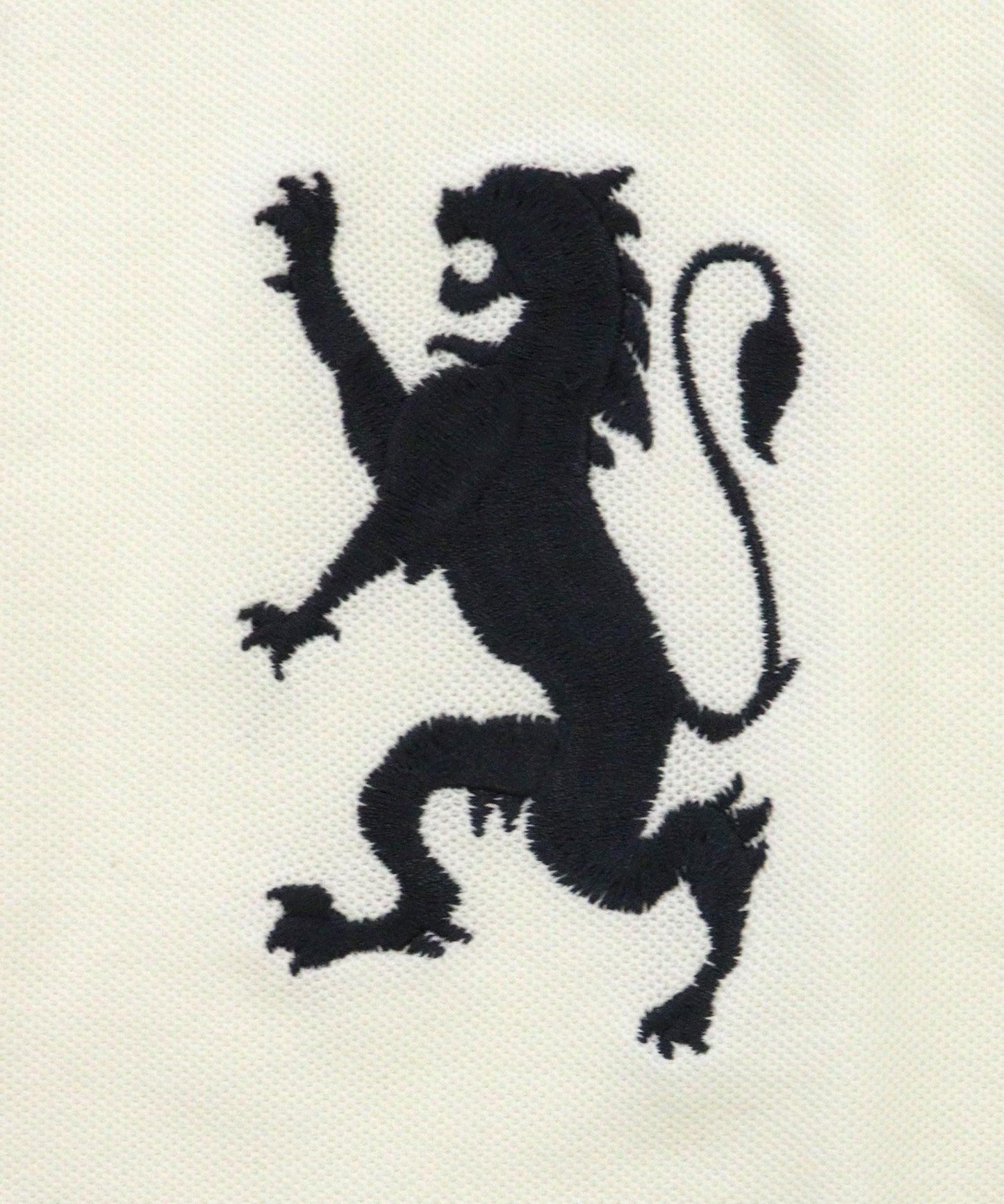 ビッグライオン刺繍ドライストレッチ半袖ポロシャツ